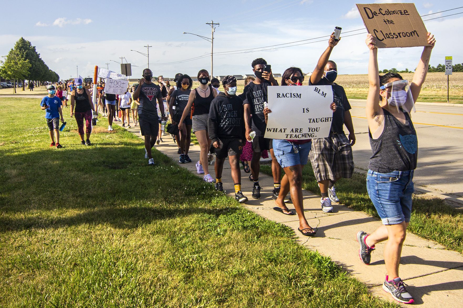 Normal West students protest